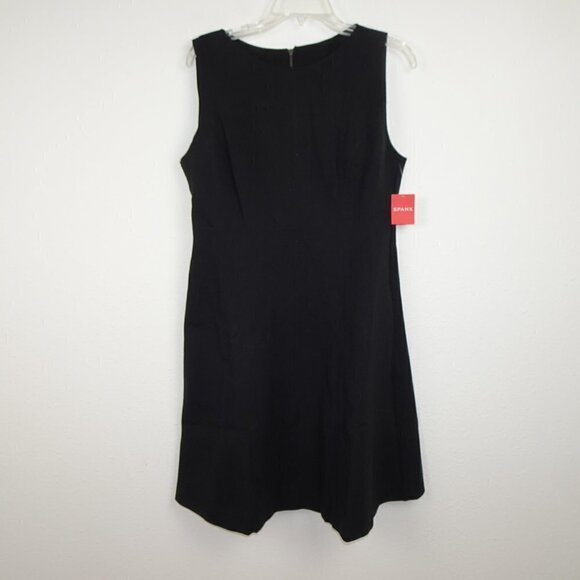 Spanx Perfect Fit & Flare Dress Women's Size L Black Stretch - Picture 3 of 10